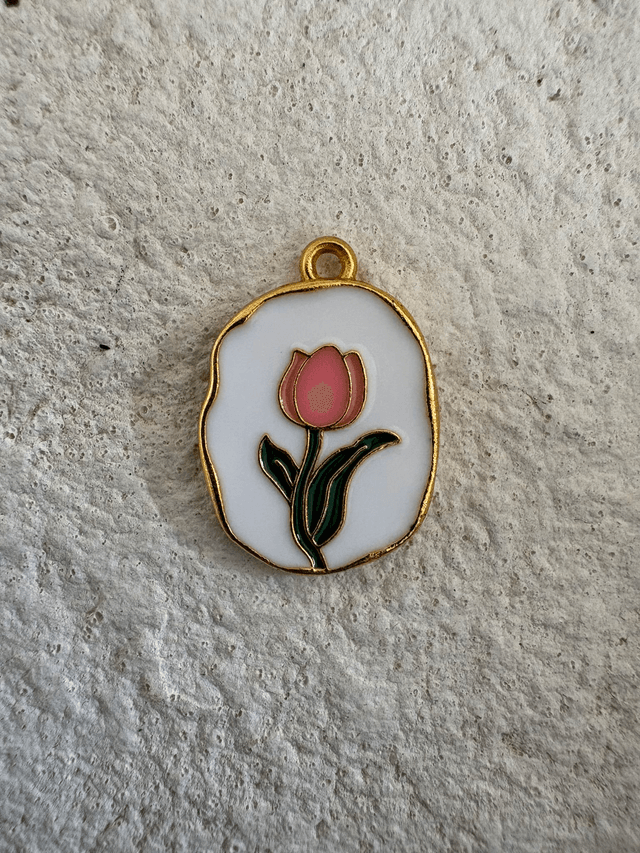Charm Pendentif rose